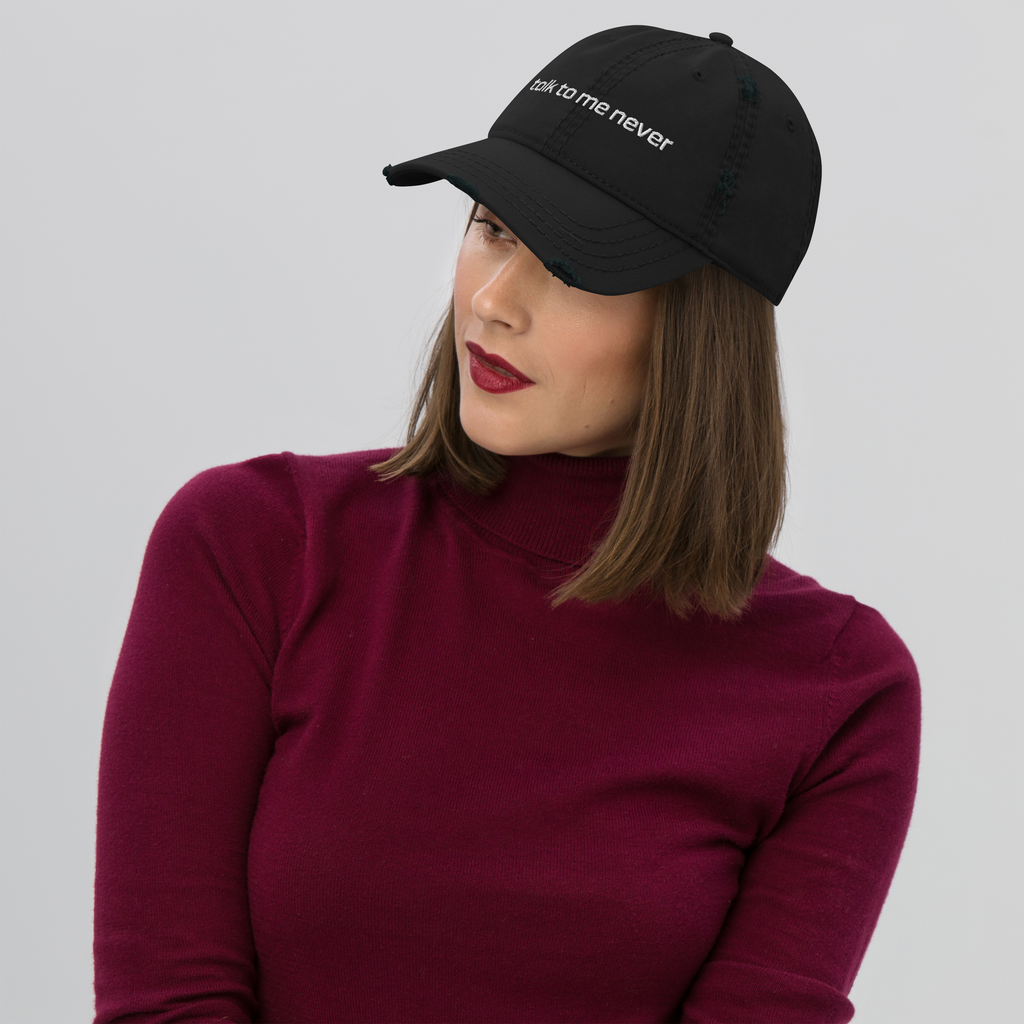 talk to me never hat