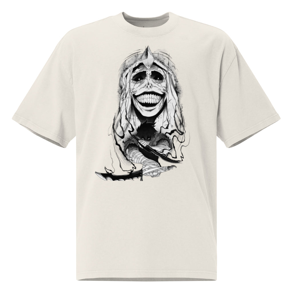 Statue of God Oversized faded t-shirt