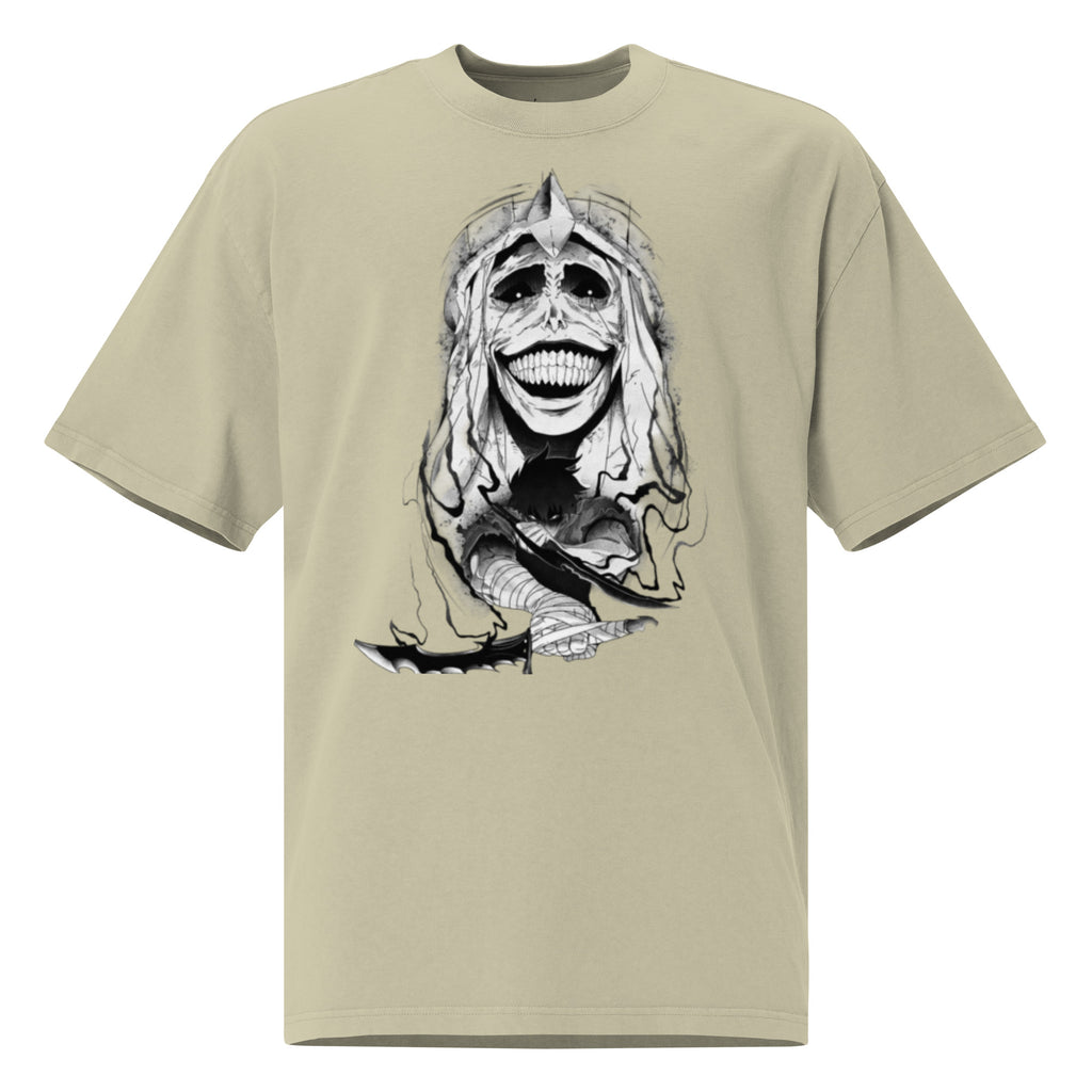 Statue of God Oversized faded t-shirt