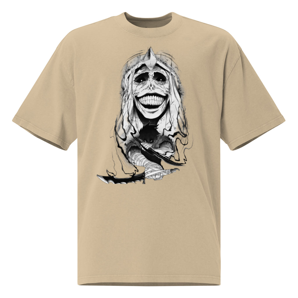 Statue of God Oversized faded t-shirt