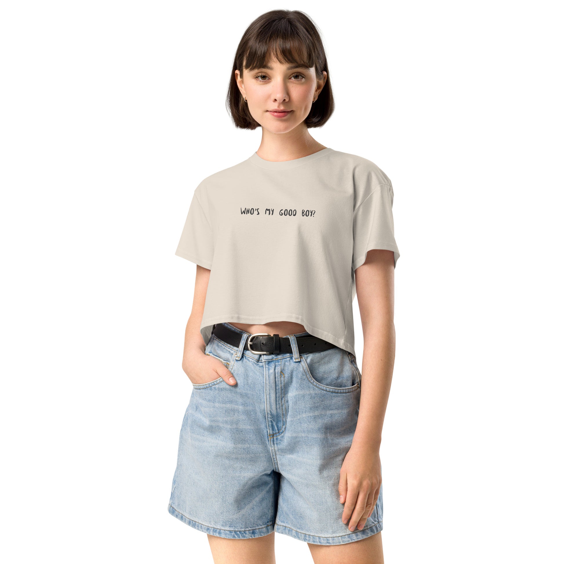 Who's my good boy? Women’s crop top