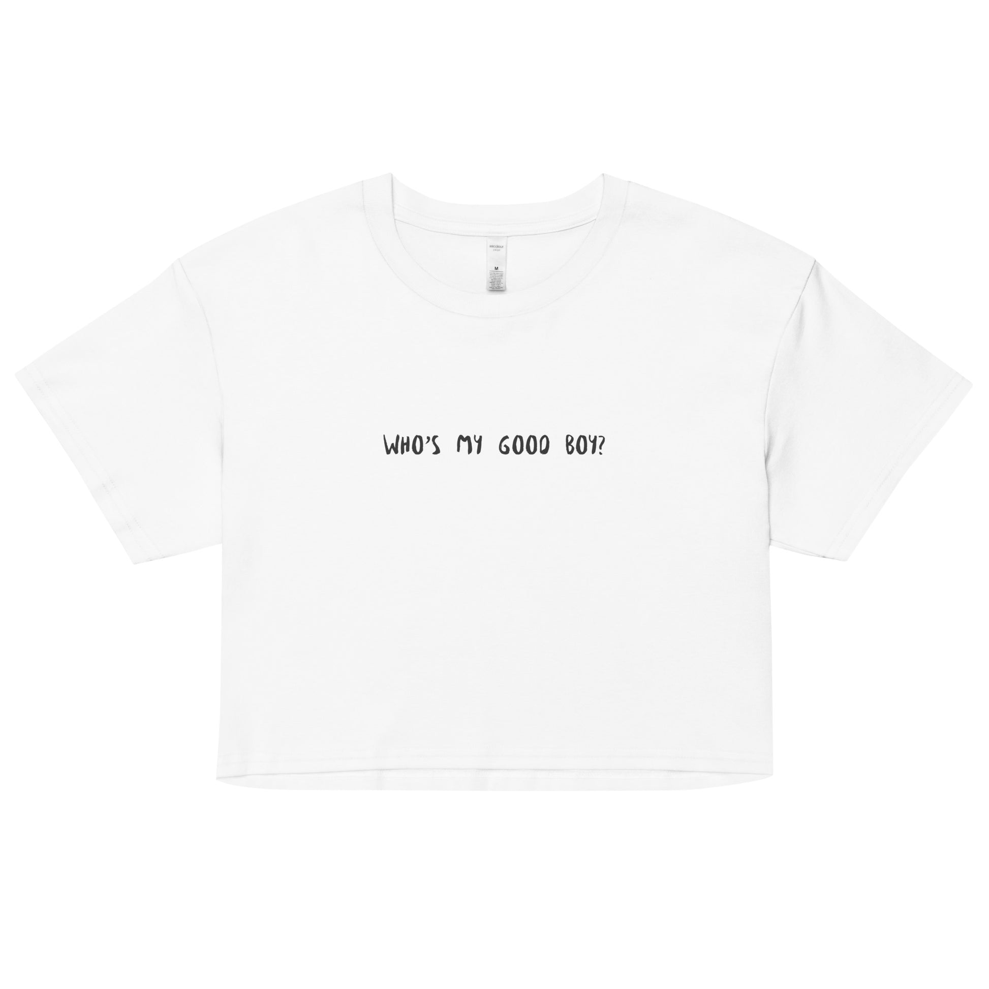 Who's my good boy? Women’s crop top